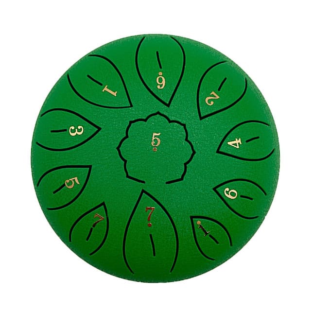 Tongue drum enfant en coloris clair sur fond de lin